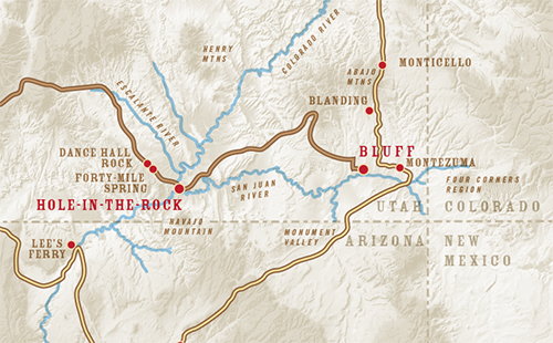 Hole in the Rock Map